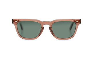 NYE - Laguna Eyewear (MAUVE CRYSTAL FRAMES WITH GREEN LENSES) front