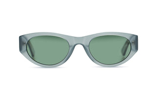 CALLIOPE - Laguna Eyewear (SMOKE CRYSTAL FRAMES WITH GREEN LENSES) - front