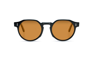 WESLEY - Laguna Eyewear (BLACK FRAMES WITH BROWN LENSES) front