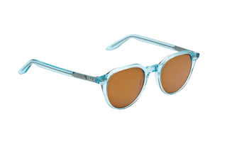 BLUEBIRD - Laguna Eyewear (BLUE CRYSTAL FRAMES WITH BROWN LENSES) side