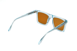 GRANDVIEW - Laguna Eyewear (LIGHT BLUE WITH ROUND FRAME BROWN LENSES) side