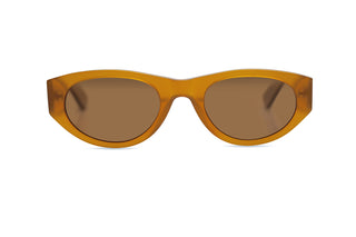 CALLIOPE - Laguna Eyewear (AMBER FRAMES WITH BROWN LENSES) front