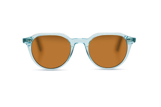 BLUEBIRD - Laguna Eyewear (BLUE CRYSTAL FRAMES WITH BROWN LENSES) front