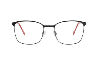 HALEY - Laguna Eyewear (BLACK FRAME WITH NAVY RED TEMPLES) front
