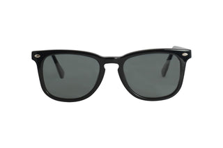 HOLLY - Laguna Eyewear (BLACK SLIM WITH GREY LENSES) front