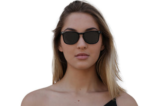 HOLLY - Laguna Eyewear (BLACK SLIM WITH GREY LENSES) model